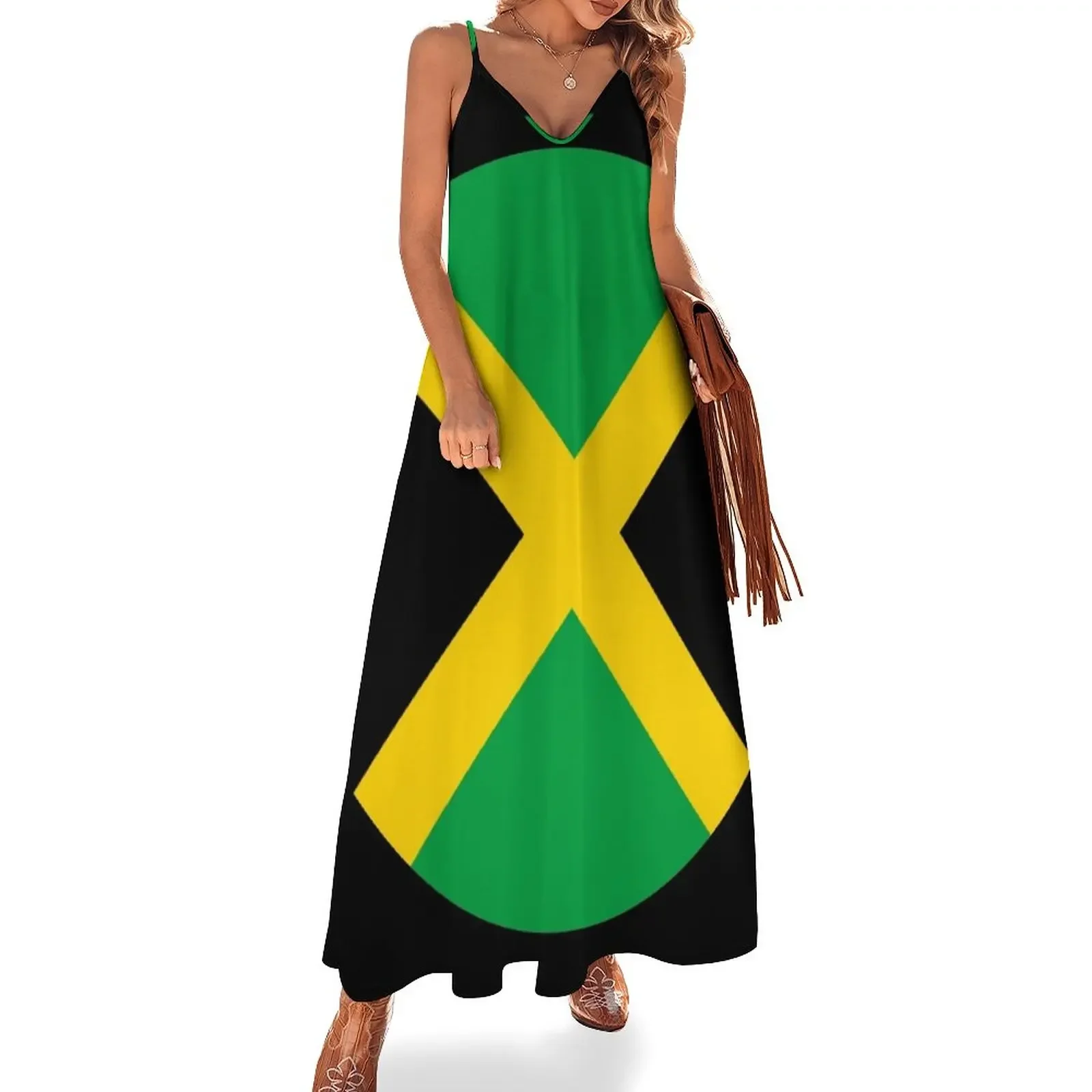 

Jamaican Pride 0307 Sleeveless Dress dress for women 2024 Dress woman Summer women's clothing chic and elegant woman