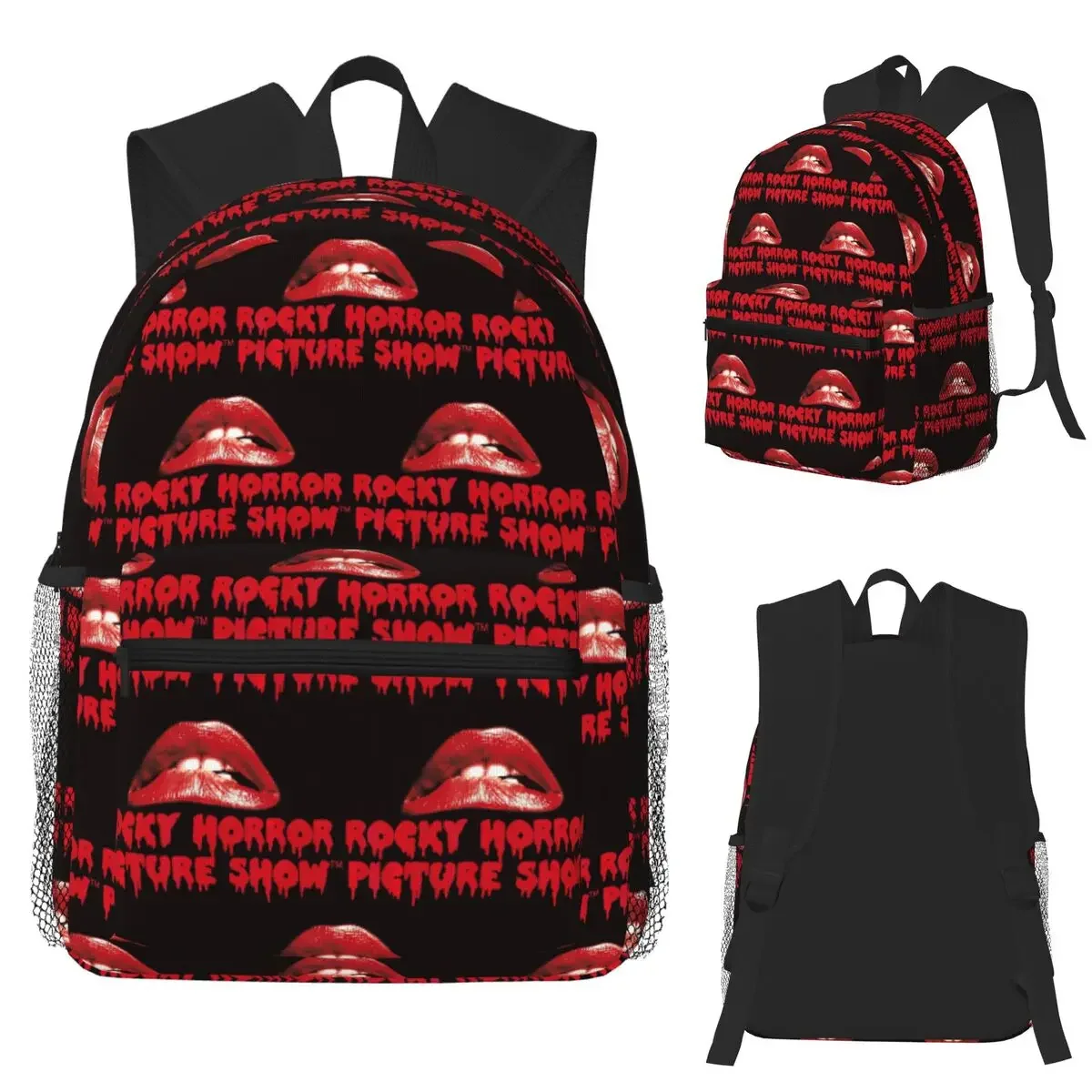 

Rocky Horror Picture Show Lips Logo Студенческий рюкзак Школьная сумка Походный дорожный рюкзак для мужчин и женщин Книжная сумка Сумки на плечо