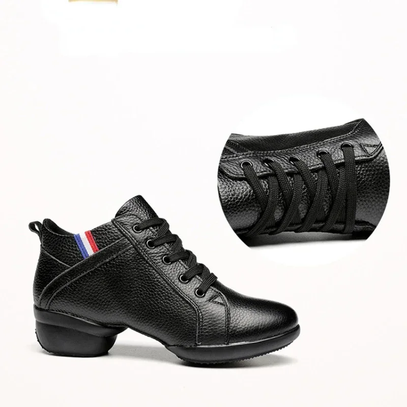 ファッション女性革ラテンダンスシューズタンゴサルサ女の子女性ソフトソール現代社交メッシュバレエシューズ教師の靴スニーカー