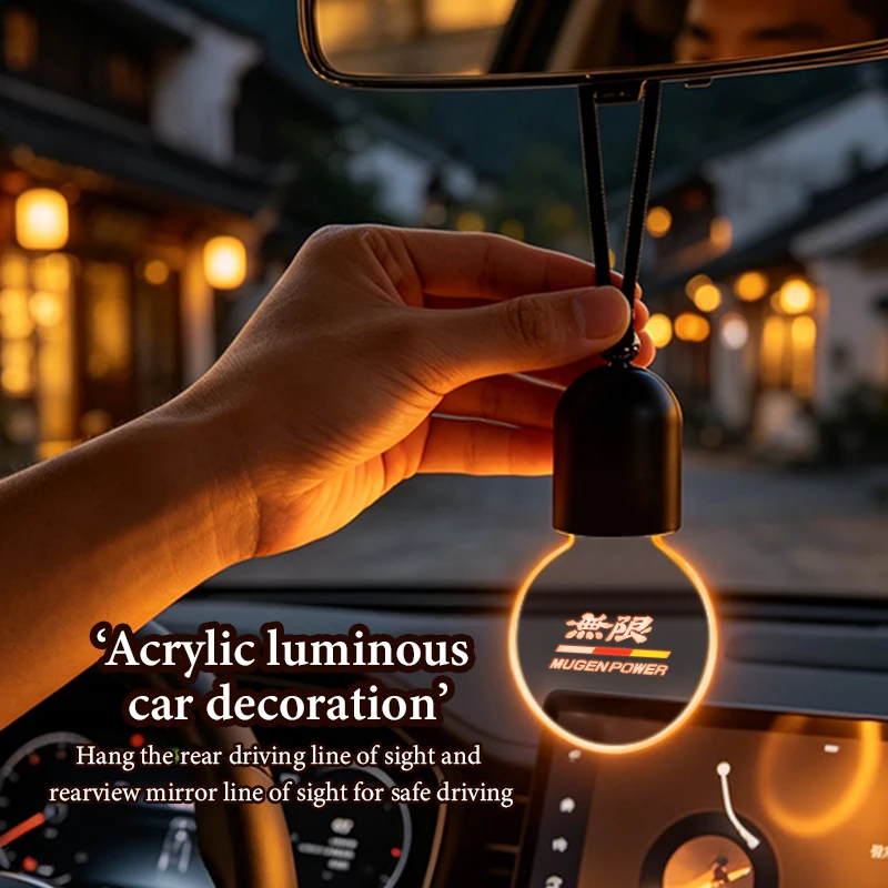 Lampe d'ambiance intérieure pour voiture Honda, accessoires lumineux LED suspendus au rétroviseur, Vezel Accord City Vezel Legend Fit Insight