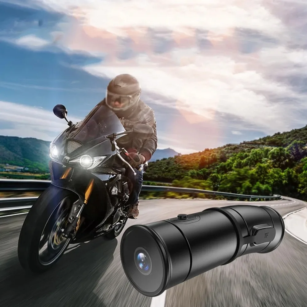 4K HD WiFi Motorcycle Helmet Dash Cam & Waterproof Camera Works with electric bikes mountain bikes, and scooters