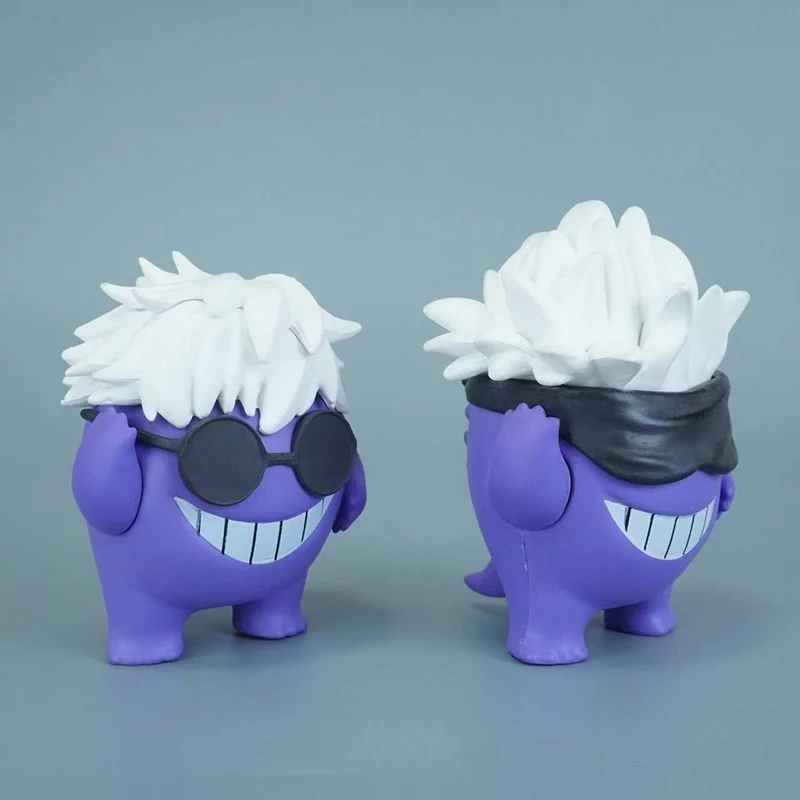 Pokemon anime ornamentos periféricos gk máscara facial gengar cos gojo satoru figura modelo colecionável kawaii brinquedo bonecas presentes das crianças
