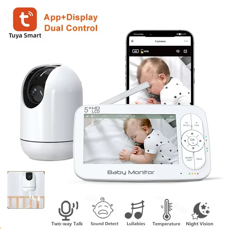 TUYA Baby Monitor with 4X Zoom 1080P Camera 5