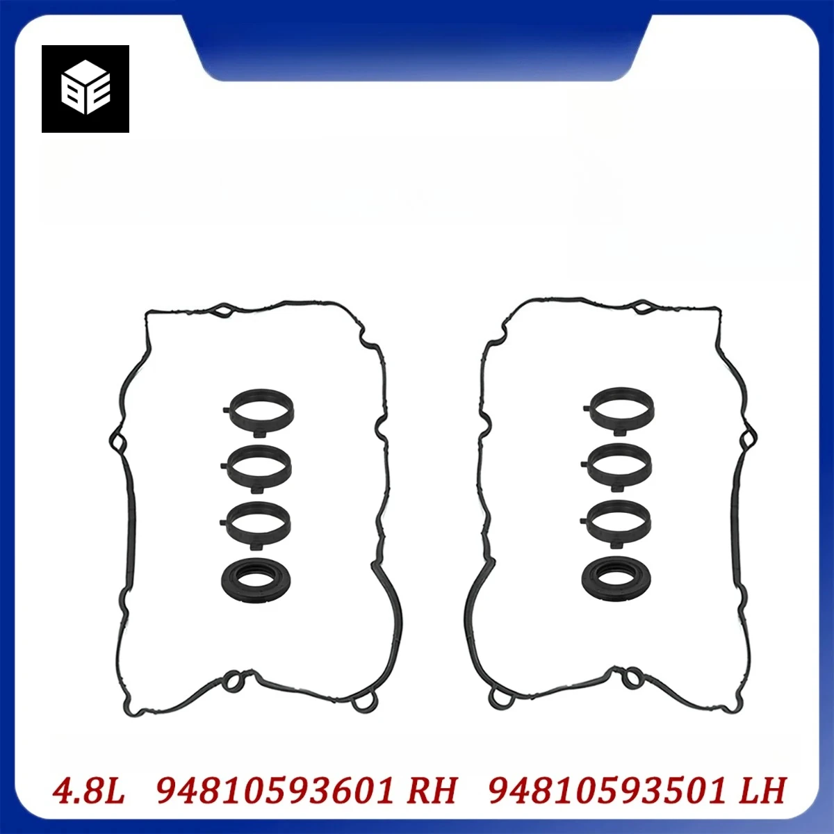 

engine Valve Cover Gasket Kits fit 4.8 L T V8 GAS DOHC for OEM 94810593601 94810593501 Porsche Cayenne Panamera 4.8L 2008-2014