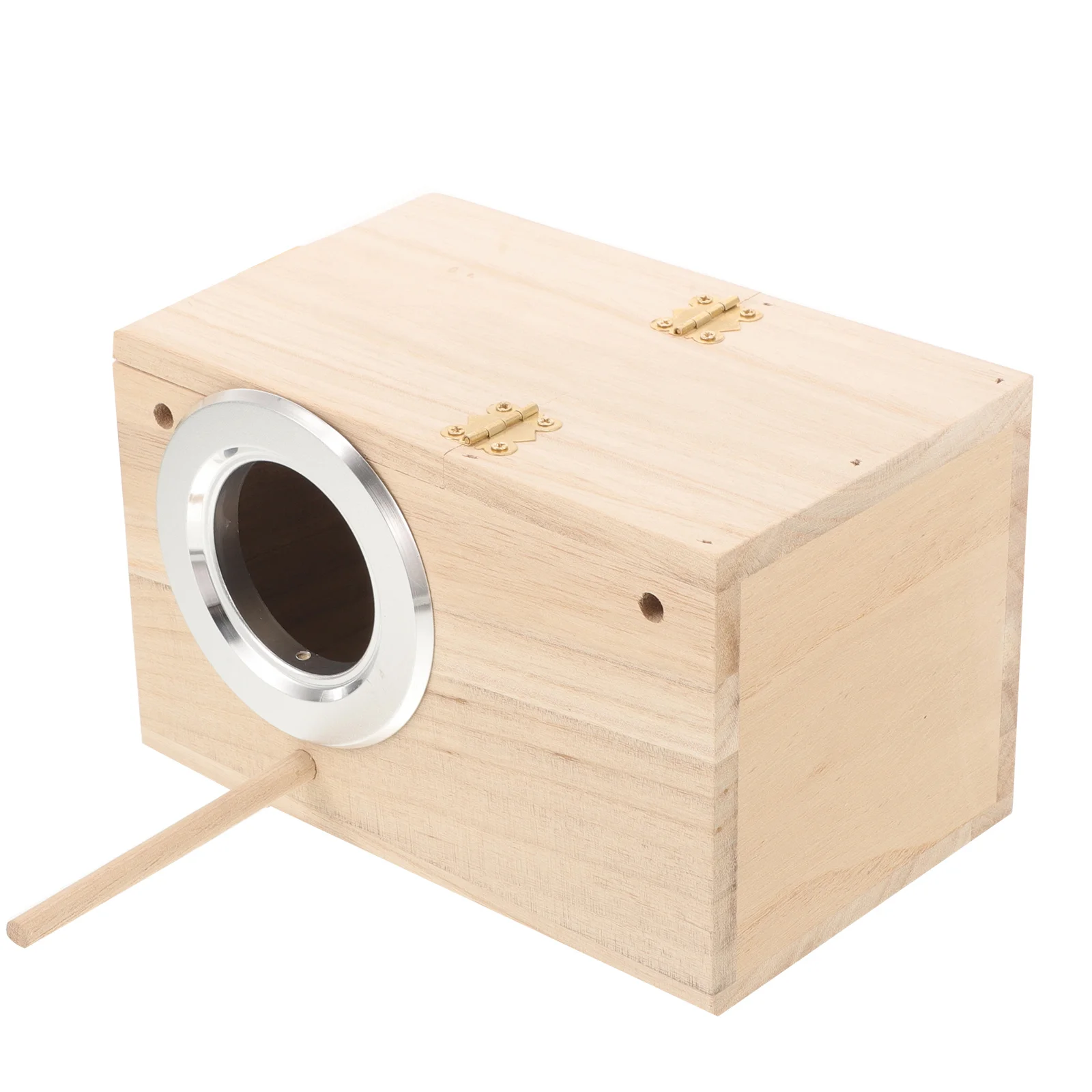 

Wood Parrot Breeding Box Bird Nesting Box Weather Resistant Home Porch Garden Small Bird Habitat Parrot Wood