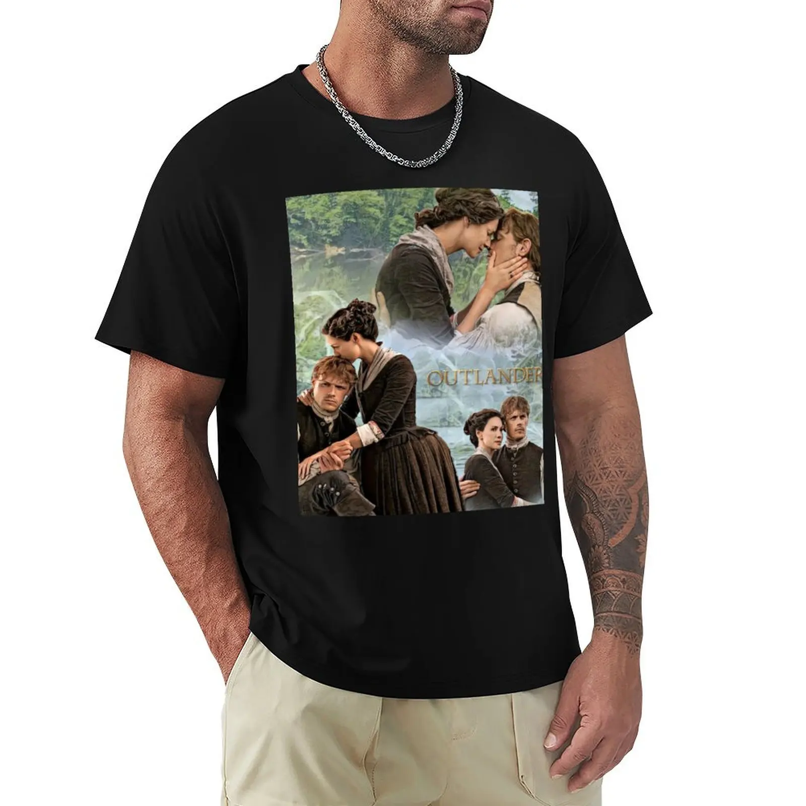 

Jamie and Claire Fraser/Outlander T-Shirt Casual Loose Daily Wear T-Shirt