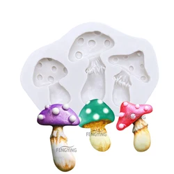 Mushroom Silicone Cake Baking Mold Sugarcraft Chocolate Cupcake Resin Tools Fondant Decorating Tools
