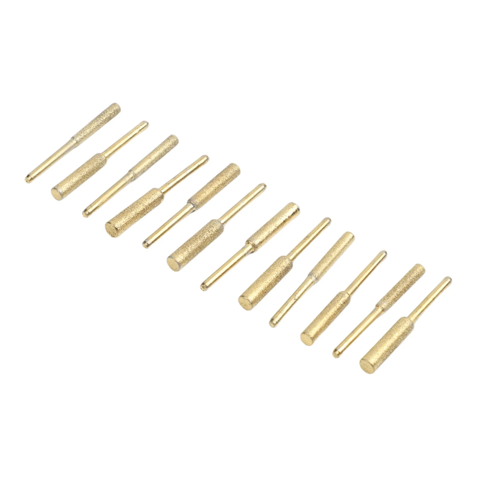 12-Piece Coated Cylindrical Burr Grinding Stones for Chainsaw Chain Maintenance and Edge Sharpening with Electric Grinders