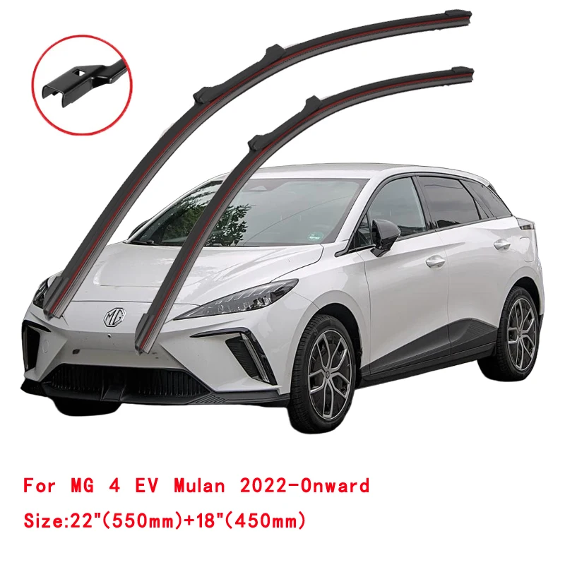 For MG4 EV MG Mulan EH32 2022 Windscreen Front Wiper Blades Cutter Arm Rubber Cleaning Replacement Car Accessories High Quality