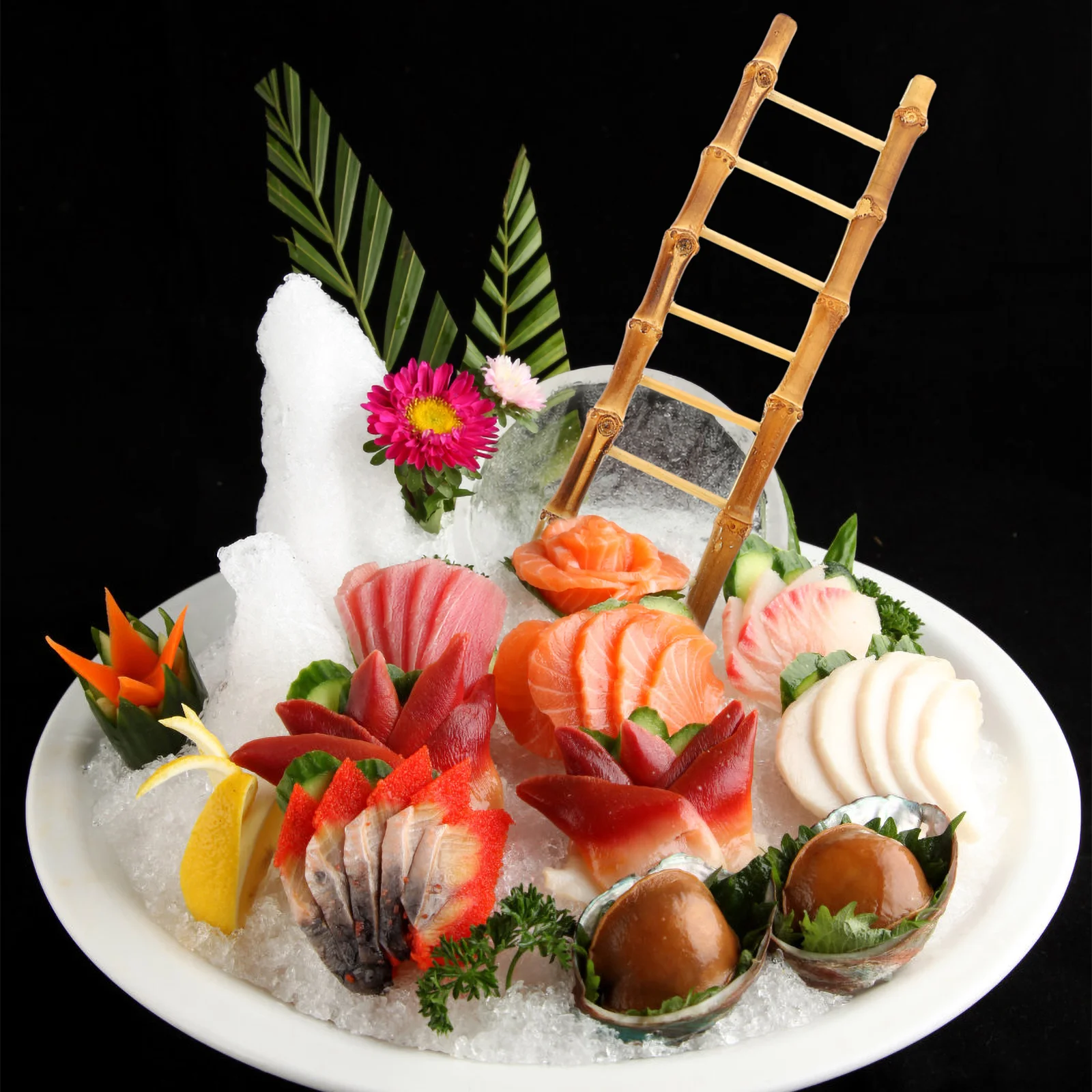

Bamboo Ladder Decor 1 Large Size Mini Stool Photo Props Bamboo Sashimi Dish Decorations Ladder Craft Gift