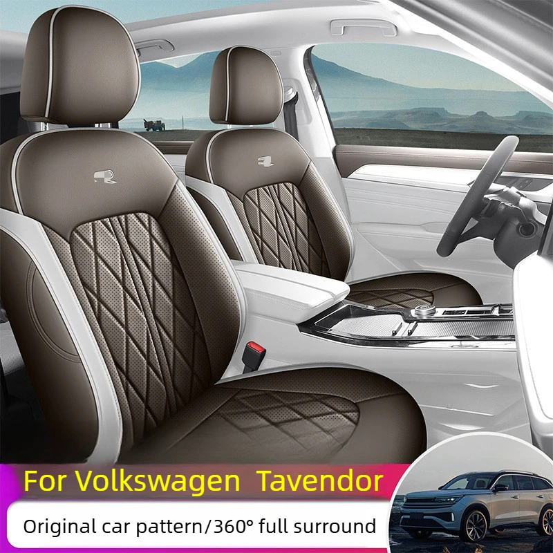 Custom Fit Car Special Seat Cover For Volkswagen VW Tavendor 2023-2026 Car Seat Cover Full Set Top Quality Leather Accessories