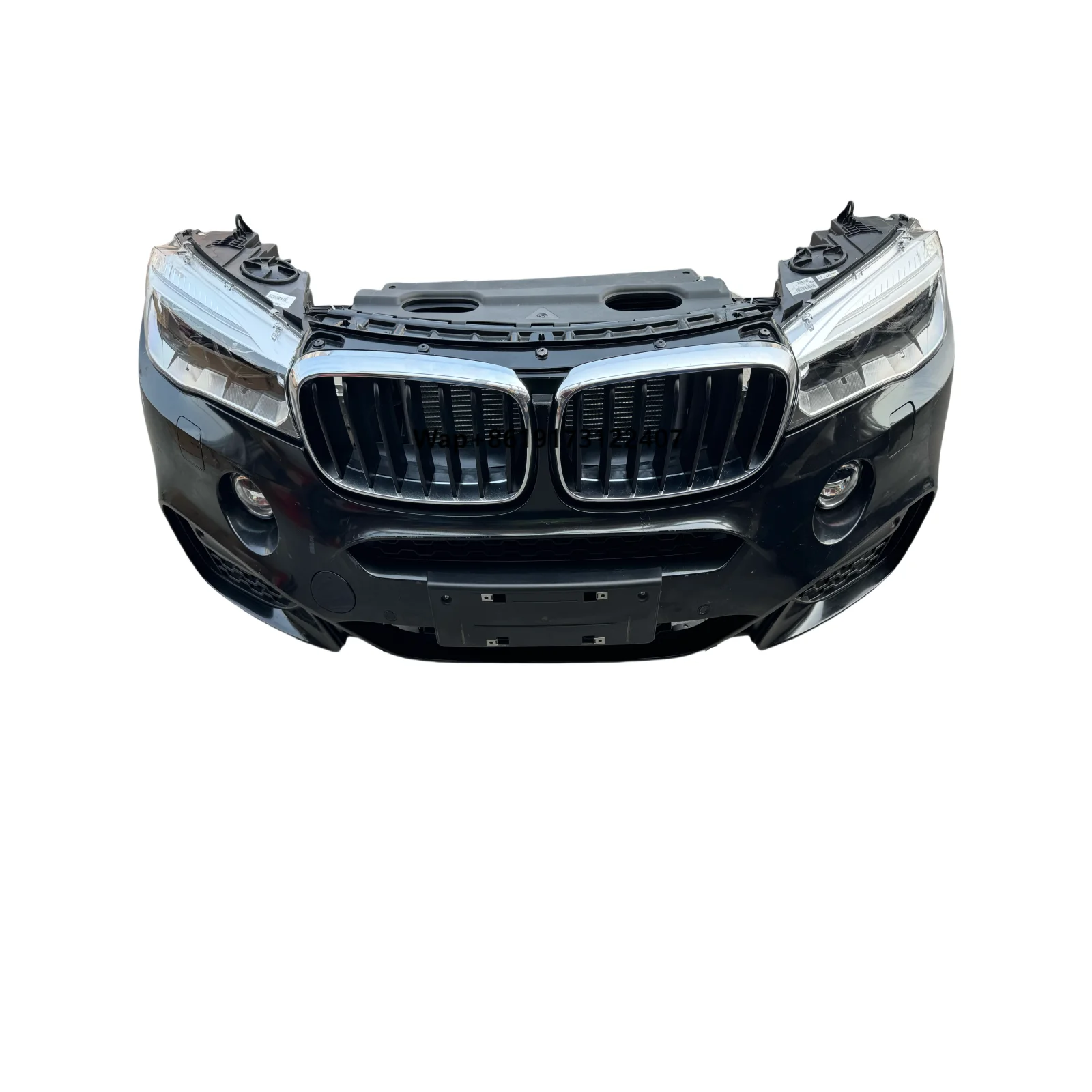 Classico di alta qualità X6 F16 Sport Front Face Assembly Paraurti centrale Mesh Radiatore Fascio anticollisione Ventilatore elettronico