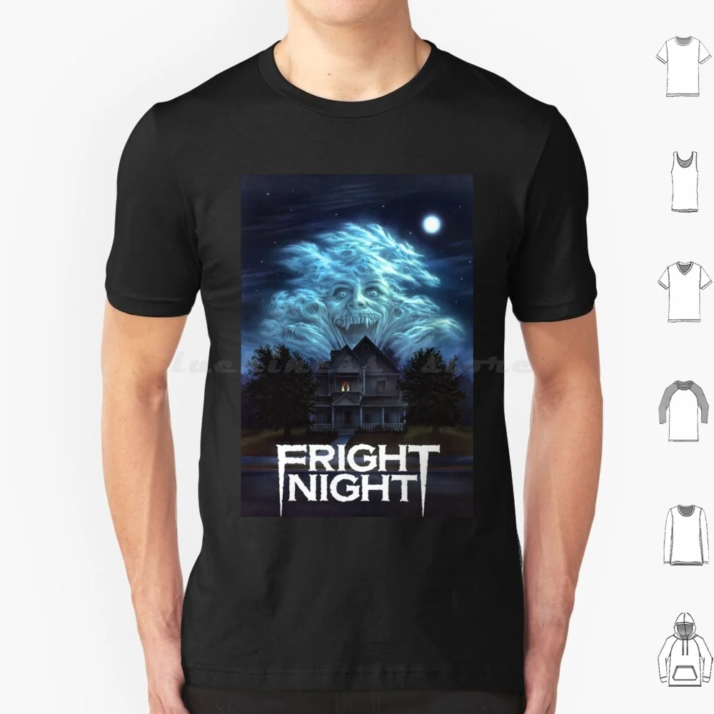 Camiseta Fright Night 6XL de Algodón, Camiseta Genial de la Película Fright Night Roddy, Película de los 80, Original, Clásica, Retro, Vintage, Terror, Horror B