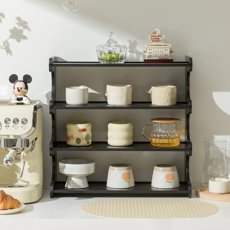 

New model Desktop cup storage rack Office table sorting dining table Countertop multi-layer water cup small shelf