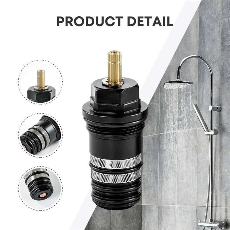 94282000 3/4-Inch Thermostatic Cartridge Valve,Fits Two-Hole And Three-Hole Thermostatic Tub Fillers,For Hansgrohe-Hot