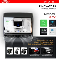 7 Inch Touch Screen Android Multimedia Player Radio For Tesla Model 3 Y Back Rear Display Panel Air Conditioner Control IPS