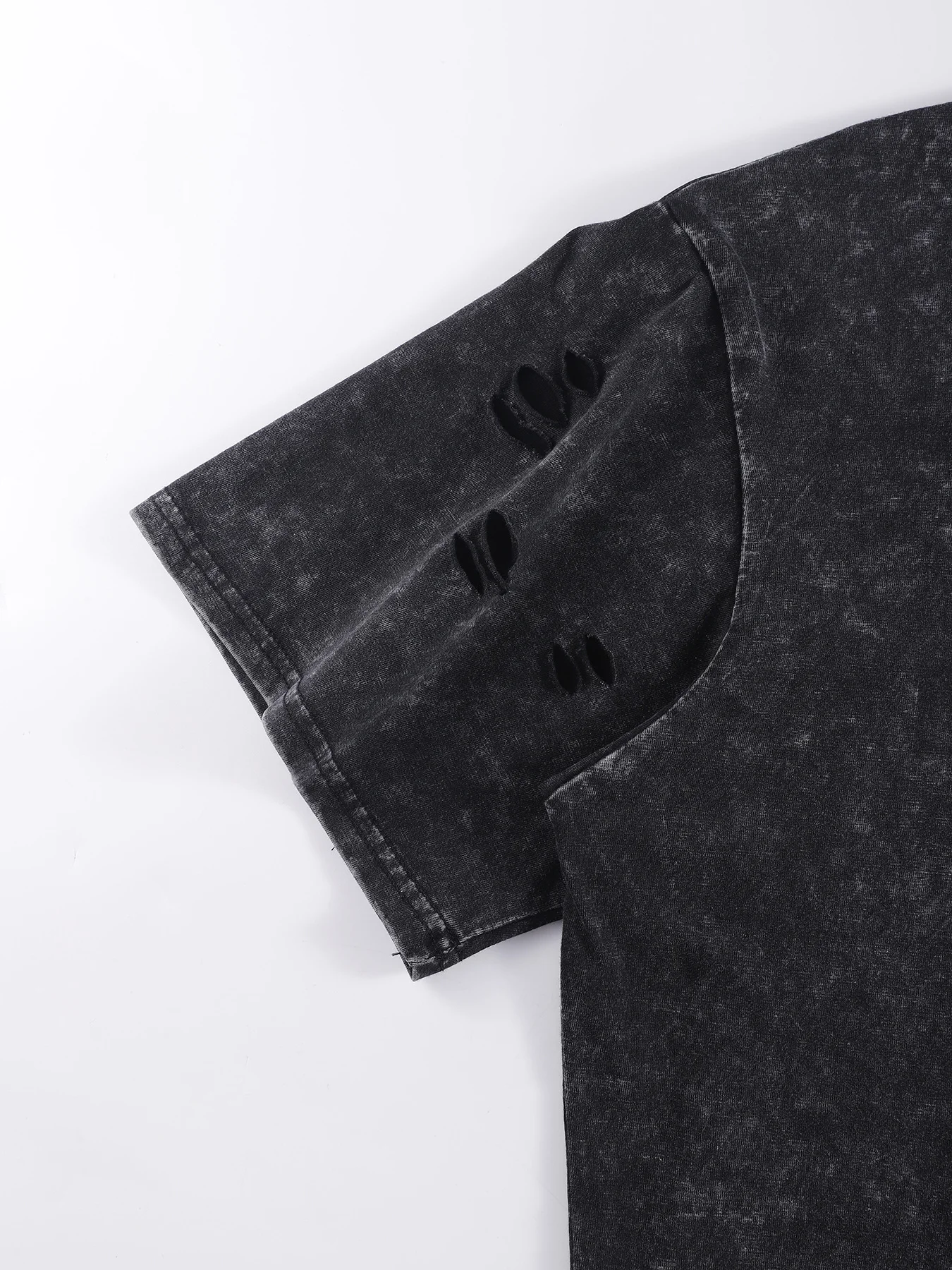 Flügel sind Schmetterlinge der Blumen Design gewaschene weibliche Löcher T-Shirts Sport Casual Tee Sommer weiche Kleidung Baumwolle lose Top