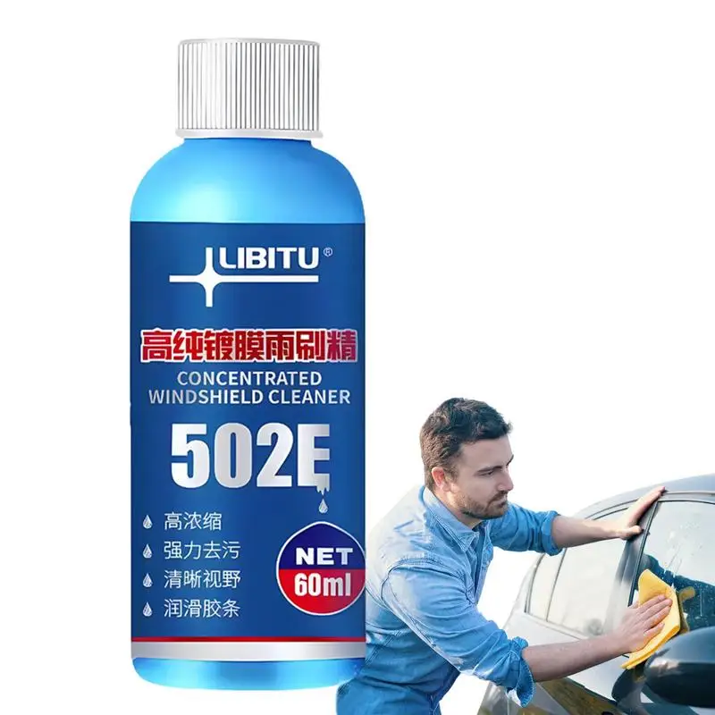 

Car Window Cleaner Concentrated Universal Clean Agent Neutral Formula Window Cleaning Solution 60ML Car Supplies High Light