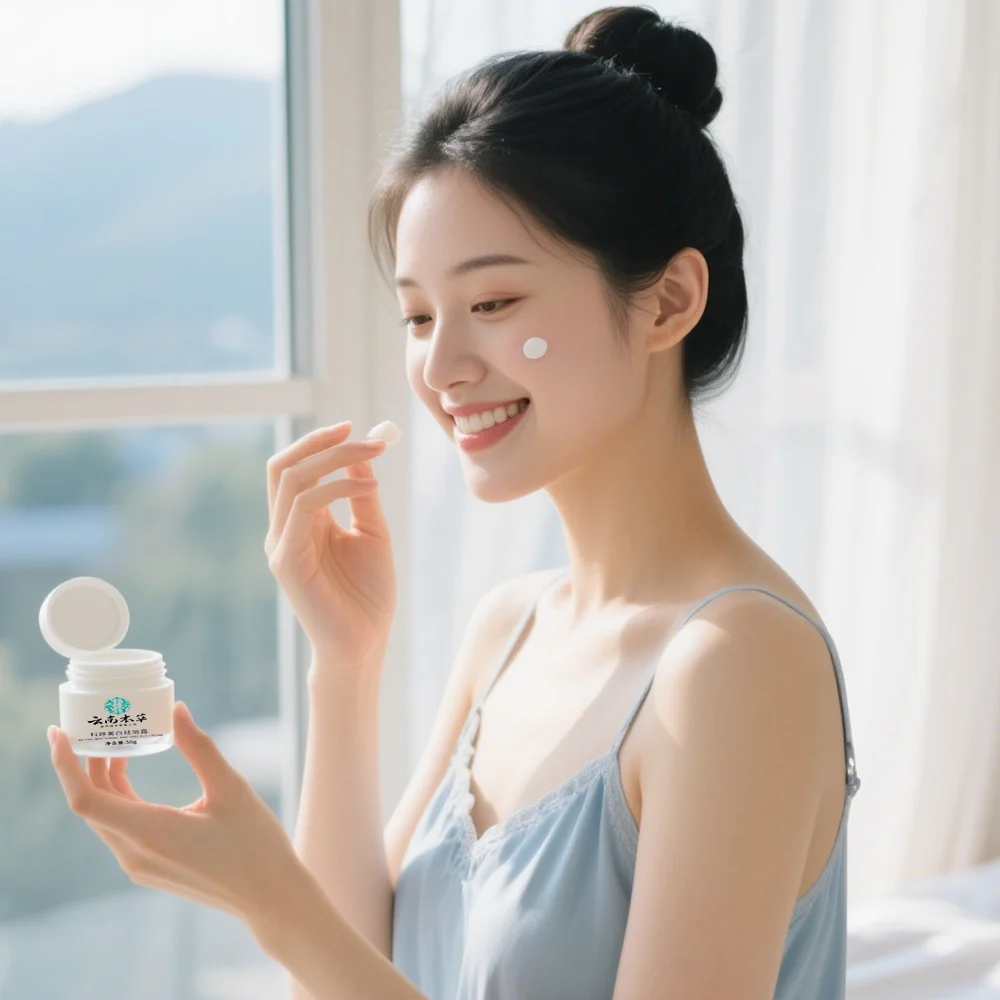 

Maorentang Yunnan Herbal Keting Whitening and Spot Removing Cream 50g, suitable for male and female body care