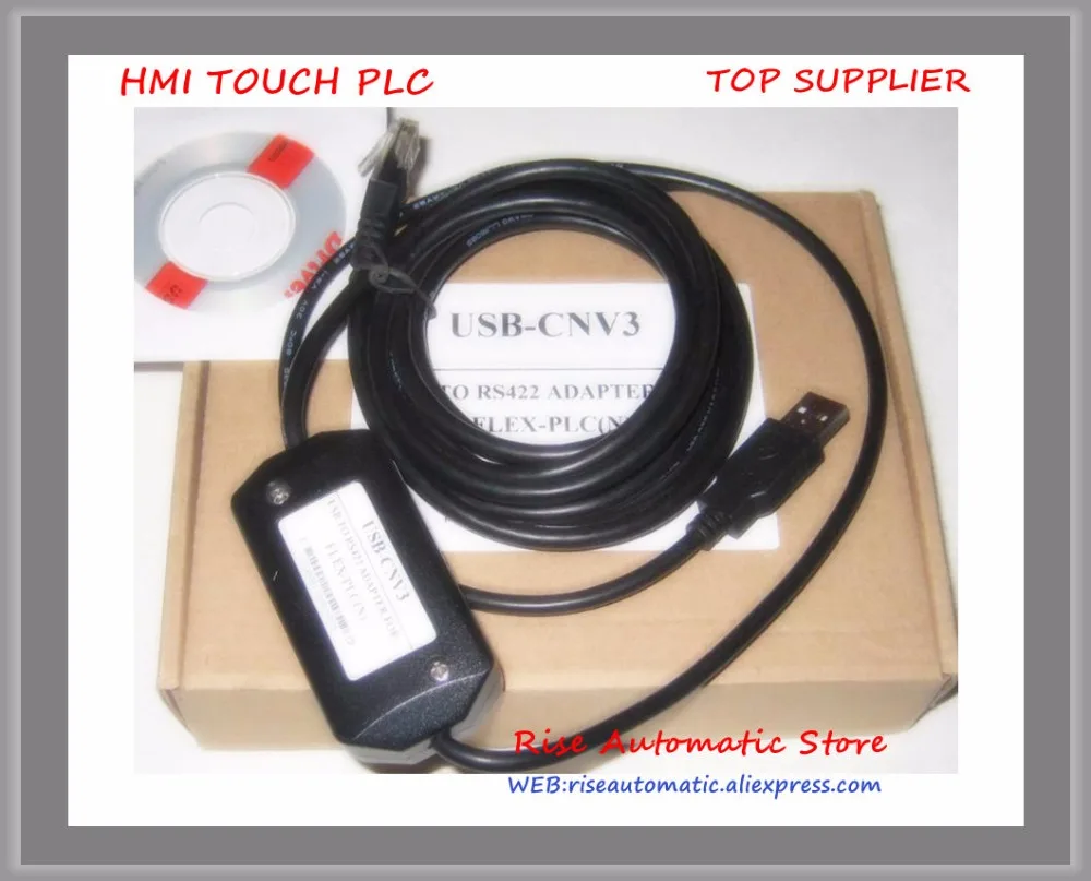Compatible USB-CNV3 USB Interface Adapter USB CNV3 For NB NJ NS NW0 PLC OEM USBCNV3 New In Box
