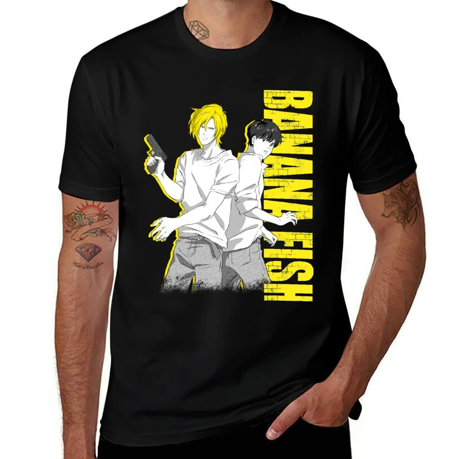 

Banana Fish T-Shirt Clothing summer 2025 tops men graphic t shirts