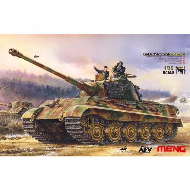 

Meng Model TS-031 1/35 German Sd.kfz.182 King Tiger Henschel Turret Model kit Assemble Plastic Model Kit