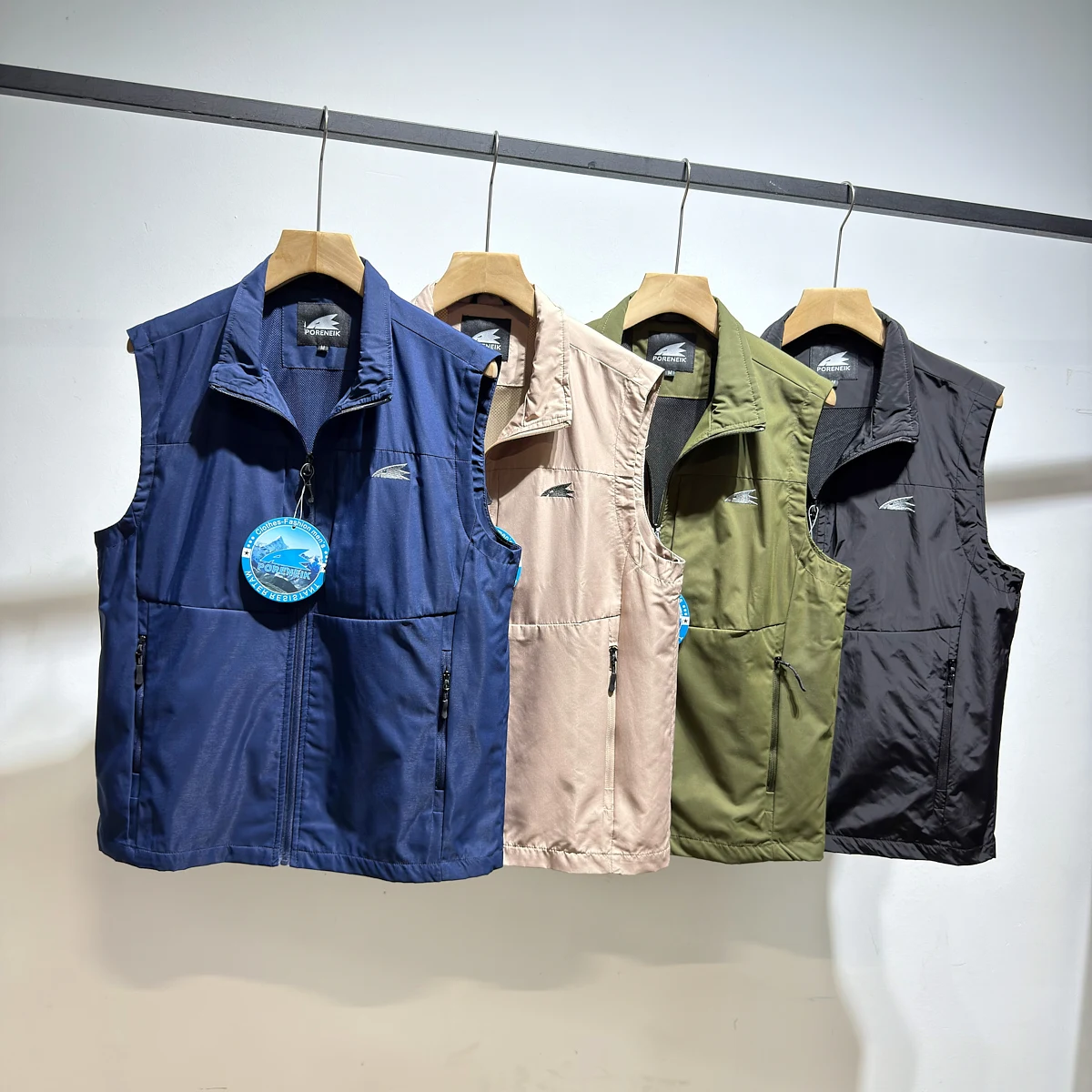 

High Quali Outdoor Functionali Spring Autumn Men's Stand Collar Lightweight Sport Casual Svel Vest Tank Top