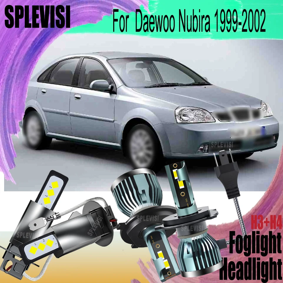 

Ideal for Safe Night Trips Lifespan 60000hrs 5 year warranty Headlight Fog Light H4 H3 For Daewoo Nubira 1999 2000 2001 2002