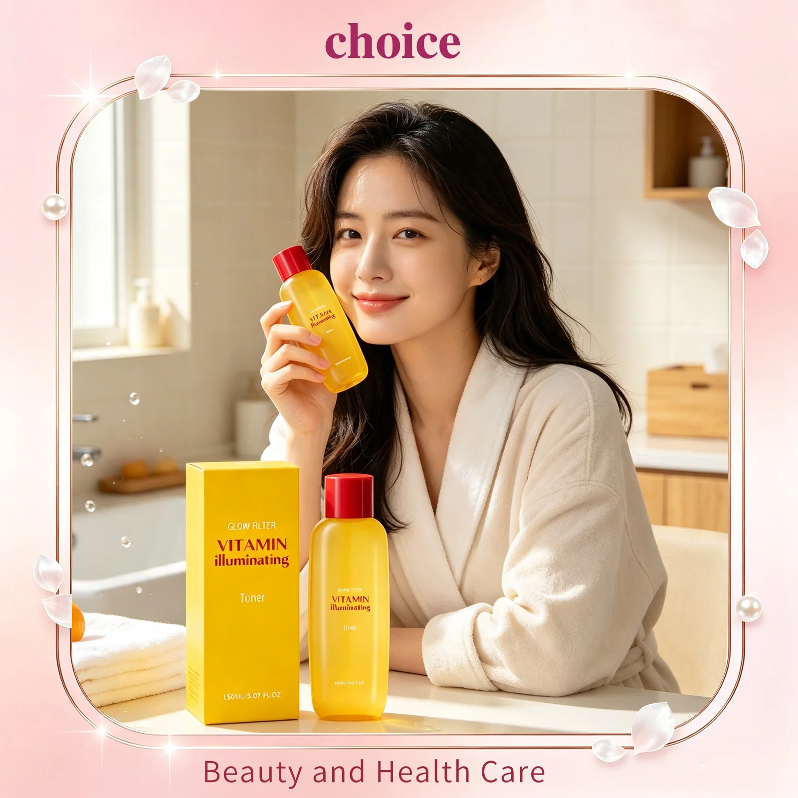 Vitamin C Niacinamide Illuminating Toner Glow Brightening Anti Oxidation Hydrating Sooth Non Irritating Facial Skin Care Water