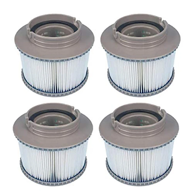 Substituição do filtro para MSPA FD2089, bomba de cartucho do filtro apto para todos os Hot Tubs atuais, 4 Pack