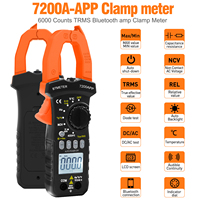 Bluetooth Clamp Multimeter, BTMETER 7200APP Voltage & Capacitance Tester, 6000 Counts True RMS Multimeter, Auto-Ranging Ohmmeter