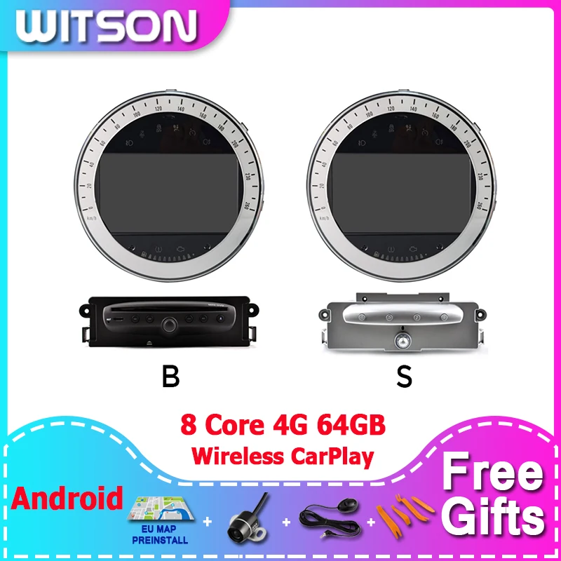 

WITSON 7‘’ Android 13 Car Multimedia OEM Style without DVD Deck For BMW Mini Cooper R56 R57 R58 R60 2006-2013 Car Radio Auto