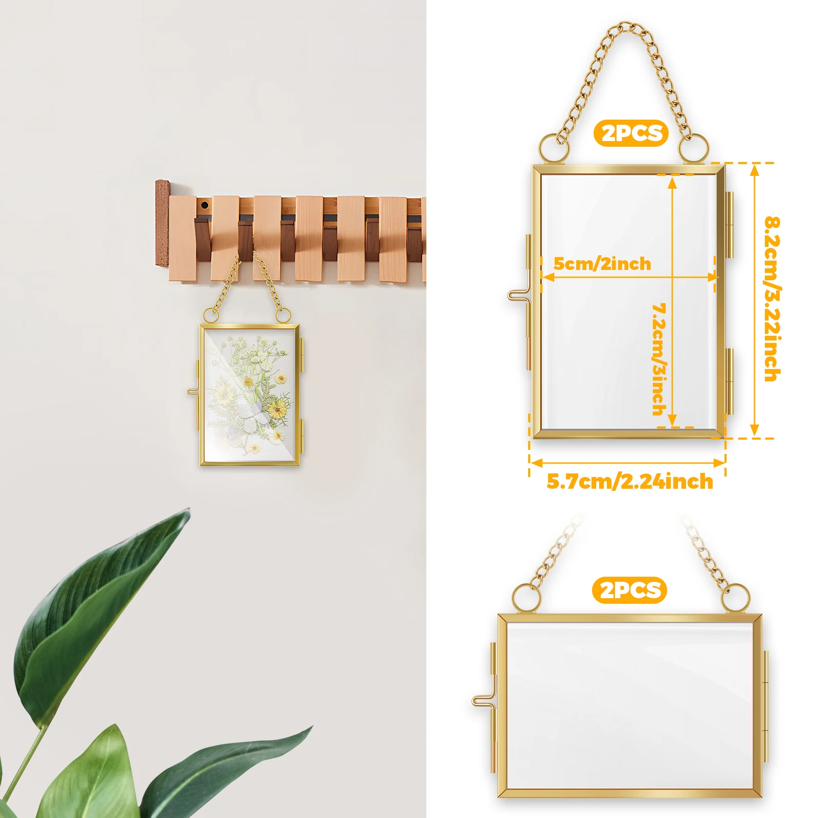 Glass Flower Frame Pressed Flowers