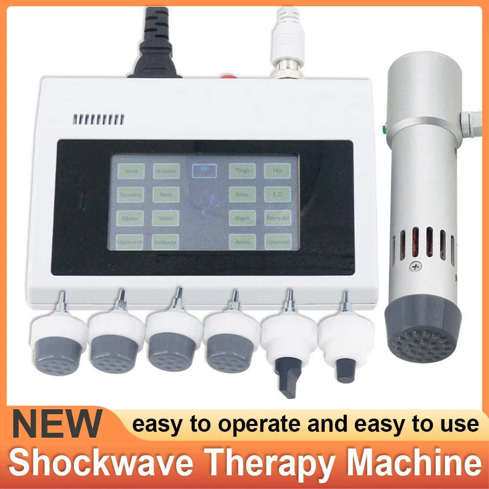 Professional Shockwave Therapy Machine 300MJ Treating Sports Injuries Easy Operation Massager Home Use Shock Wave Tennis Elbow