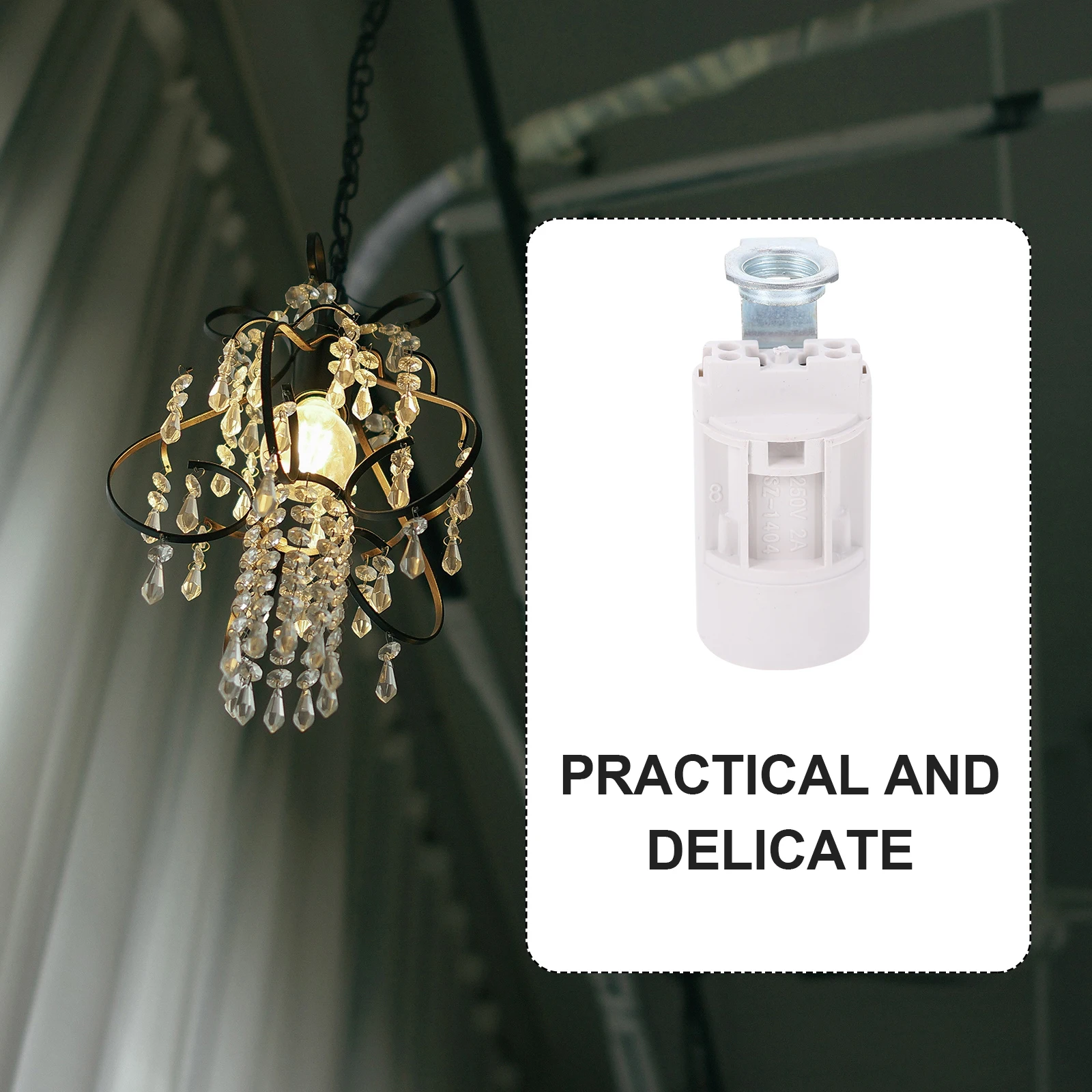 

10Pcs Lamp Holders E14 Bracket Lamp Bases Safe Durable Light Socket Fixtures Light Base Lampholder Bulb Holder