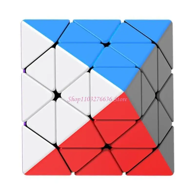 R6FD 3x3 Octahedron Speed Cube Rotate Magical Cube Stickerless Cube Puzzle for Creative Problem Solving Fidgets Toy