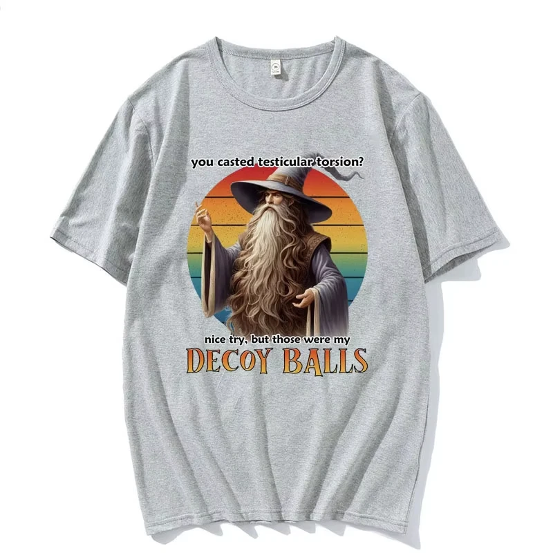 เสื้อยืดลายตลก Testicular Twist สำหรับผู้ชายและผู้หญิง เสื้อยืดลำลองผ้าฝ้าย สไตล์สตรีทแวร์ Shadow Wizard Money Gang เสื้อยืดสนุกๆ สไตล์ y2k