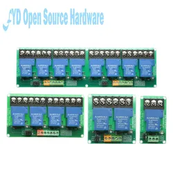 1 2 4 8 Channel Relay Module 30A With Optocoupler Isolation 5V 12V 24V Supports High And low Triger Trigger 