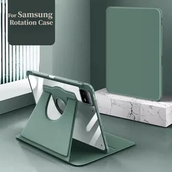 360 Rotation Case For Samsung Galaxy Tab A9+ S9 Plus S9 FE+ 12.4 S8 S7 11 S6 Lite A9 8.7 A8 10.5 Stand Cover With Pen Holder