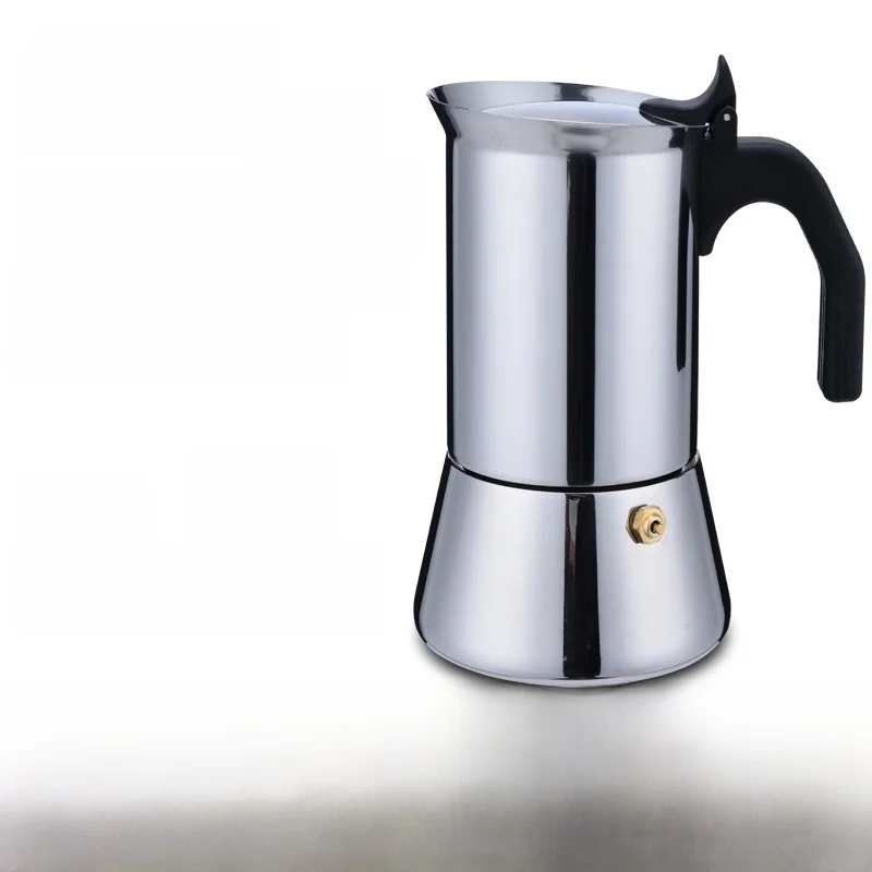 

Премиальный высококачественный кофейник из нержавеющей стали 304, кофеварка Мока, итальянская кофеварка Эспрессо с полированной внутренней стенкой, европейский стиль