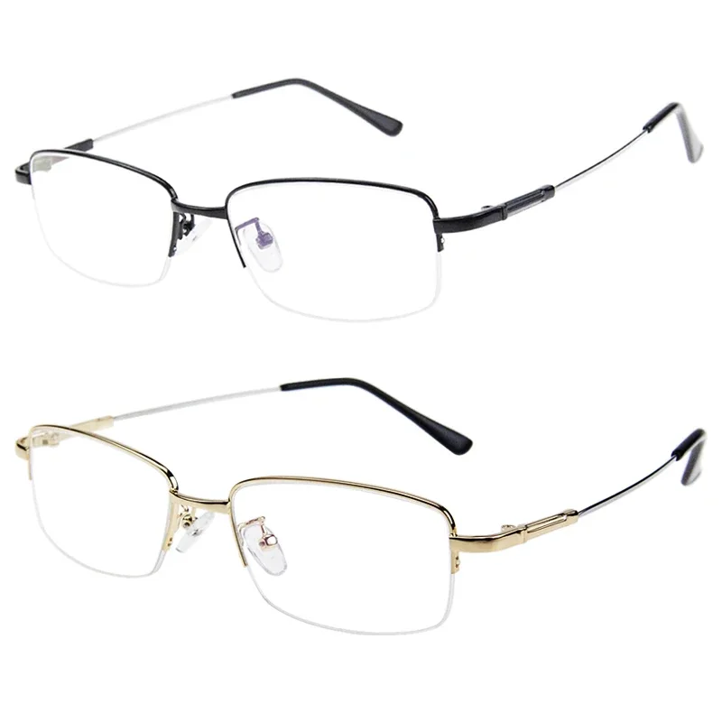 2 Pack Half Rim Reading Glasses Unisex Fashion Stylish Reader Blue Light Blocking Computer Presbyopic glasses for Women Men