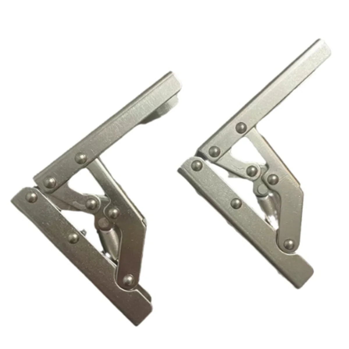 

A002 8pcs Self-Locking Folding Hinges Brackets Spring for Replace Old Hinges Cabinets Installation Tools Spare Parts