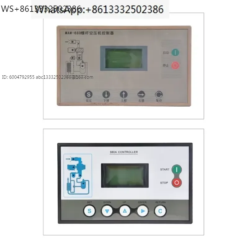 Kaishan screw compressor control panel MAM-980A/970/200 air compressor main control display