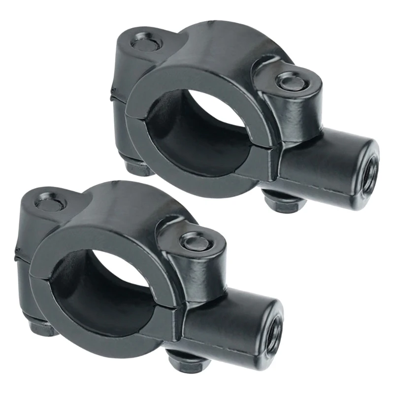 

2pcs Bike Mirrors Mount Motorcycle Mirrors Clip Mirrors Mount Metal Brackets for Bicycles and Motorcycle Handlebars