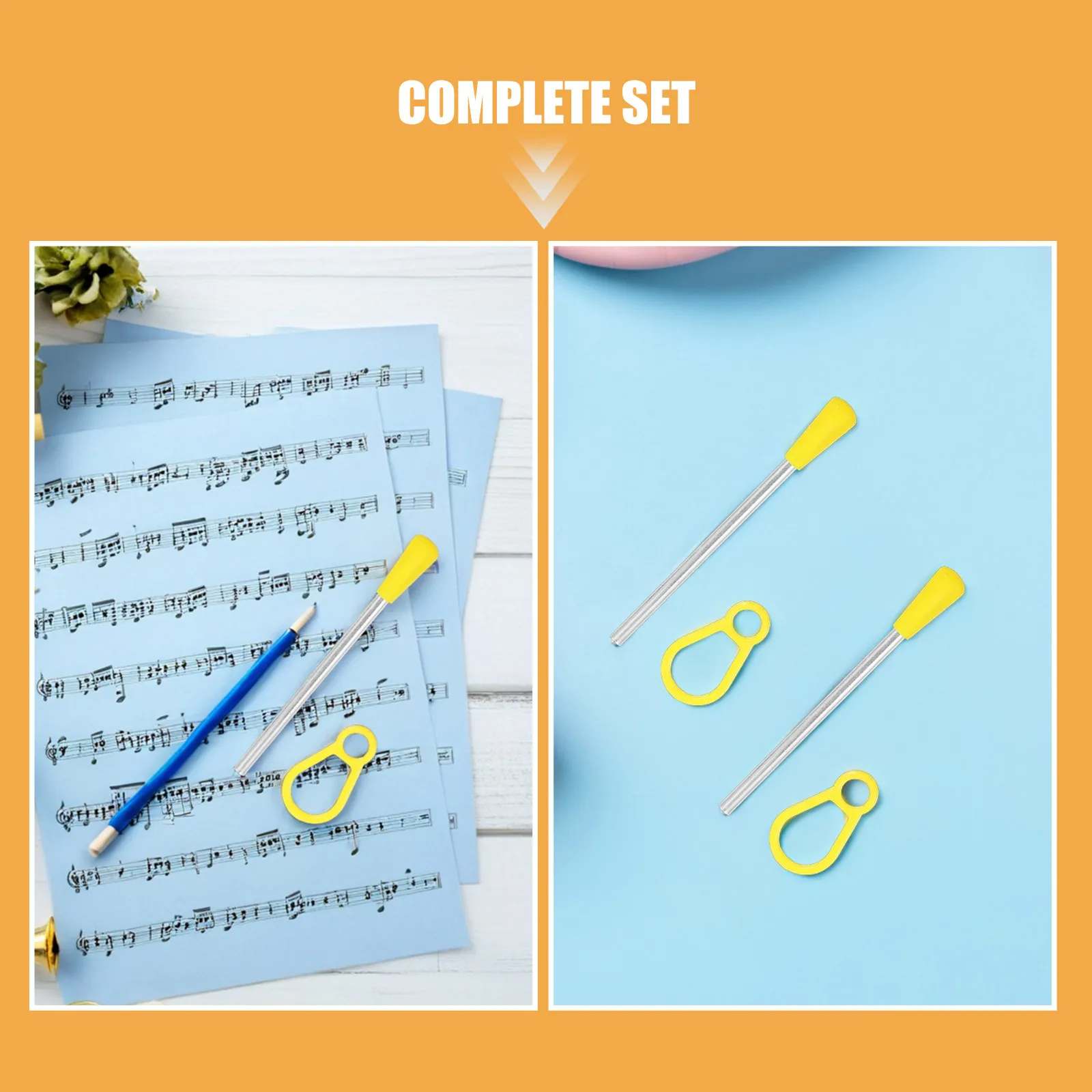 16Pcs Triangle Iron Mallets Precision Percussion Sticks Kids Coordination Development Musical Instrument Accessories Set