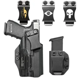 Kydex Interna Holster Per Glock G 17 19 19X 22 23 31 32 34 35 45 Mos Gen 3 4 5 Olight PL Pro Valkyrie 1500 Lumen Torcia Elettrica