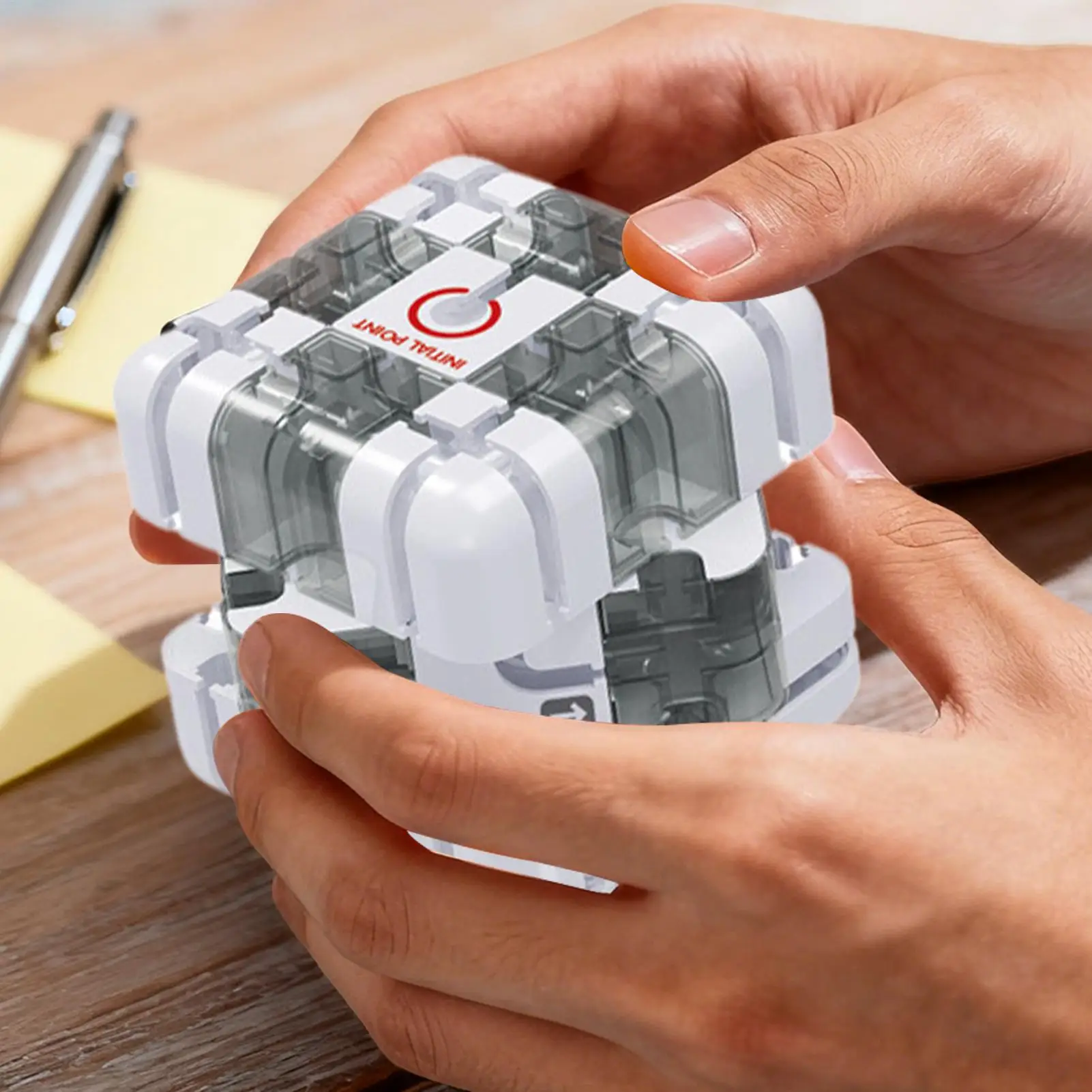 3D Maze Cube Puzzle - Brain Training & Sensory Fidget Toy for Kids & Adults - Birthday Party Favor, Stocking Stuffers