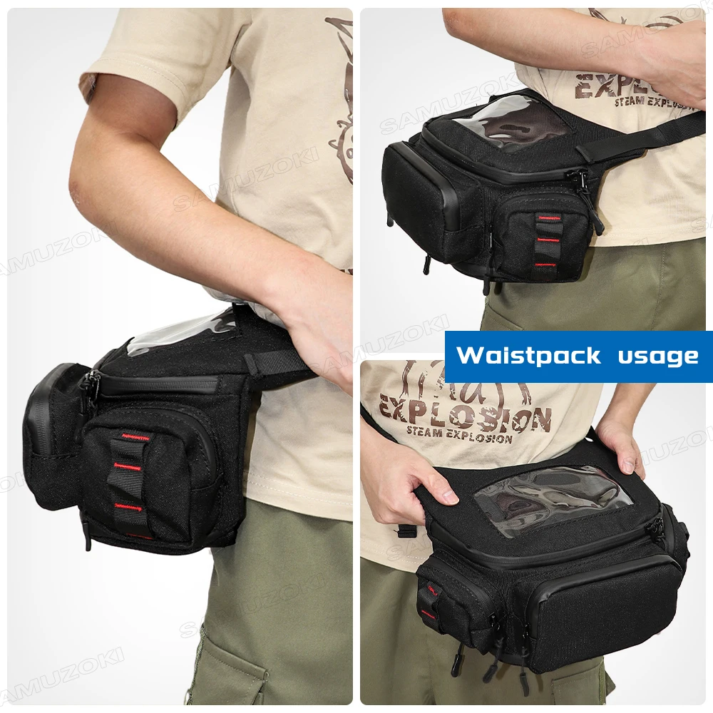 Motorcycle Handlebar Bag Fuel Tank Bag Windscreen Bag Mobile Phone Touch Screen Earphone Bag for vespa gts300 tmax 560 530 xmax