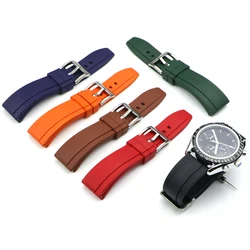 20mm 22mm 24mm FKM Fluorine Rubber Watch Strap With Quick Release Waterproof Dustproof Sports Wacthband Diving Bracelet