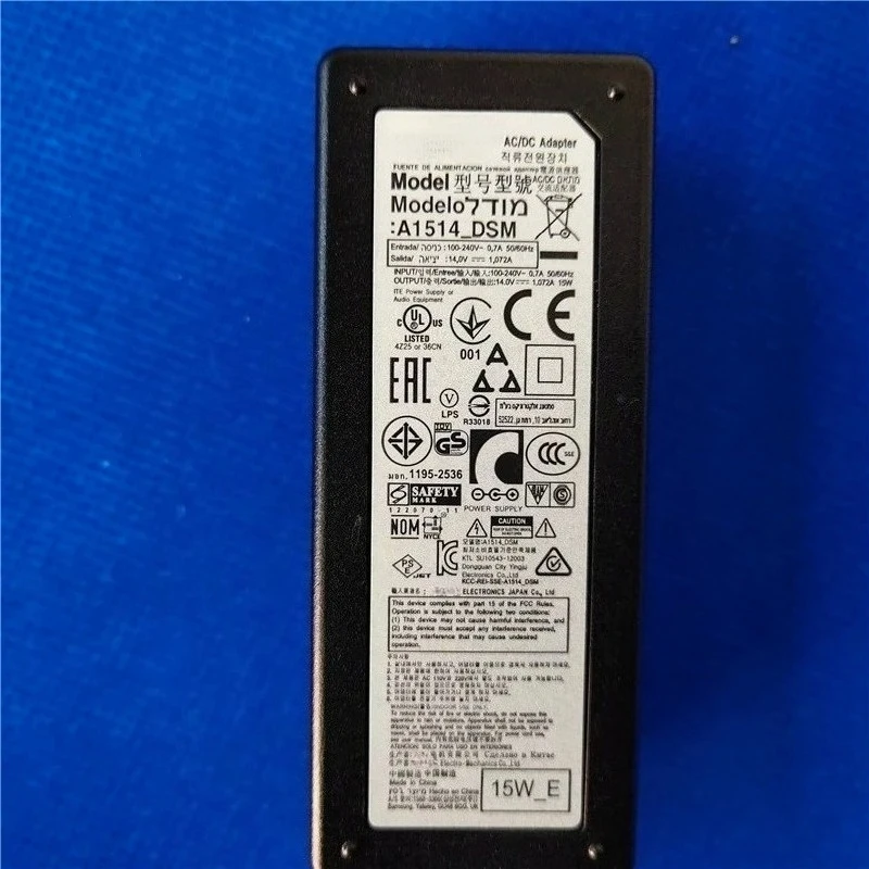 Good test A1514_DSM for AC/DC Adapter 14V 1.072A 15W BN44-00718A S19D300NY S19C150N S19C150B S19C150F monitor A1514_EPN